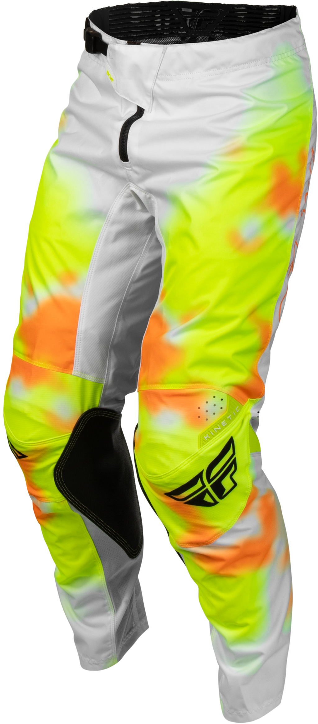 FLY Racing Kinetic Blur Pants (2027) - White / Hi-Viz / Orange - View 16
