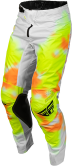 FLY Racing Kinetic Blur Pants (2027) - White / Hi-Viz / Orange - View 16