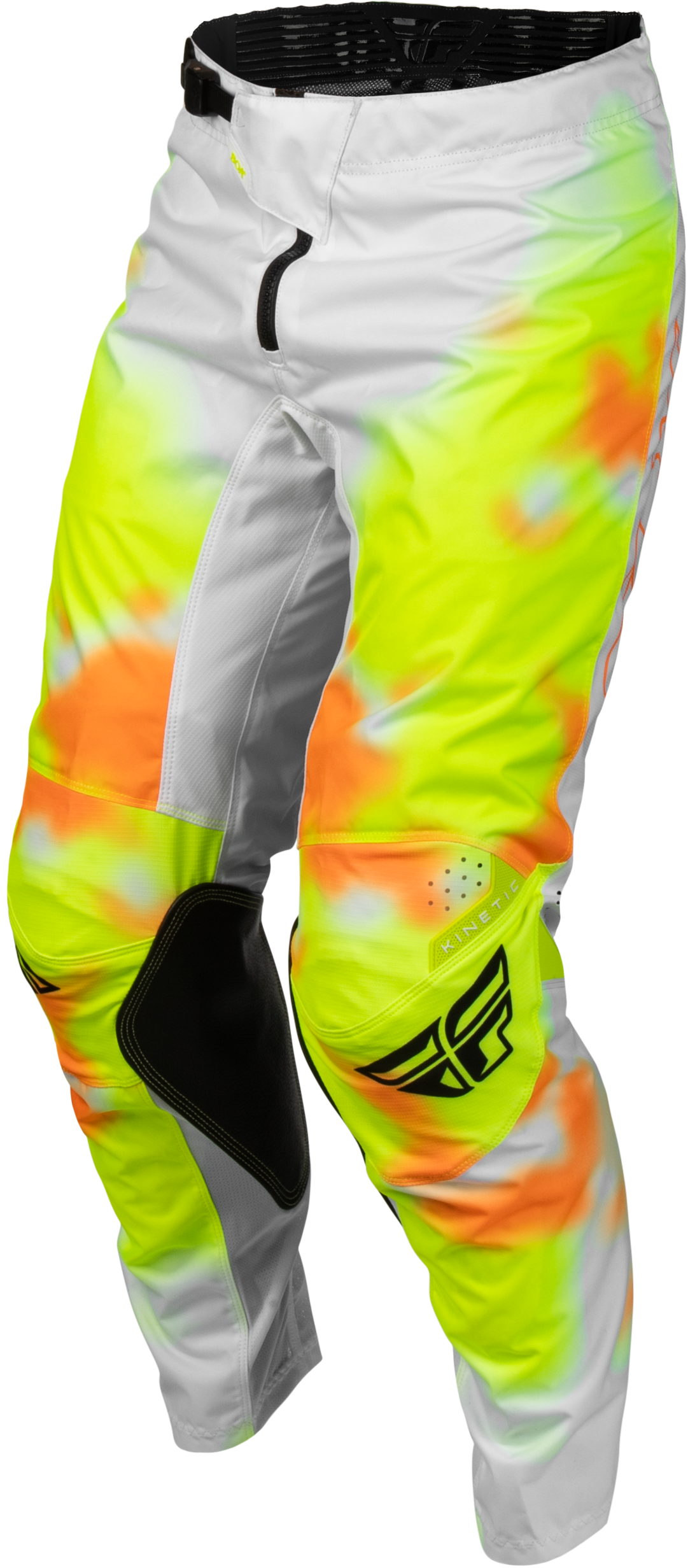 FLY Racing Kinetic Blur Pants (2027) - White / Hi-Viz / Orange - View 16