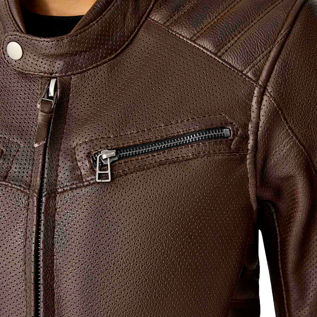 RST Roadster Air CE Women's Leather Jacket - Brown - View 18