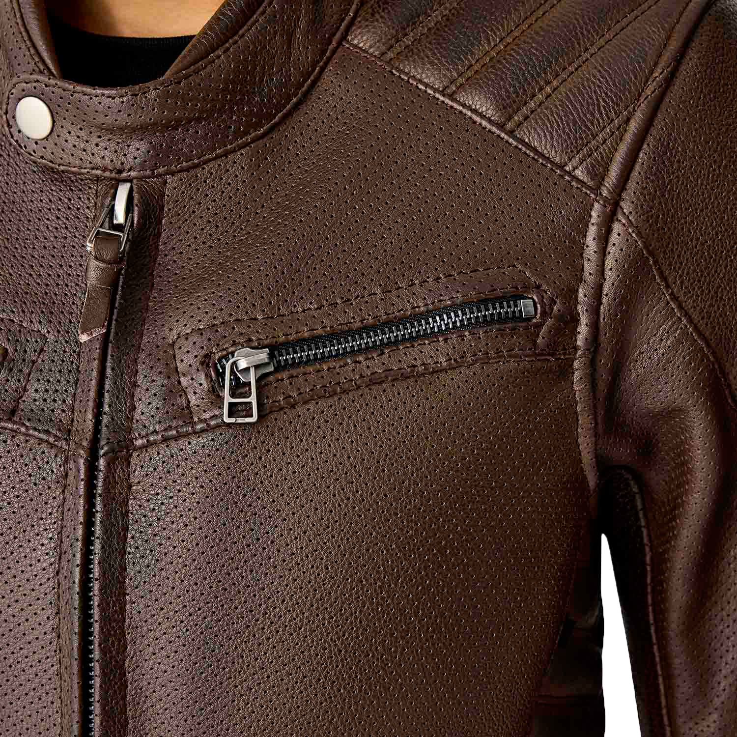RST Roadster Air CE Women's Leather Jacket - Brown - View 18
