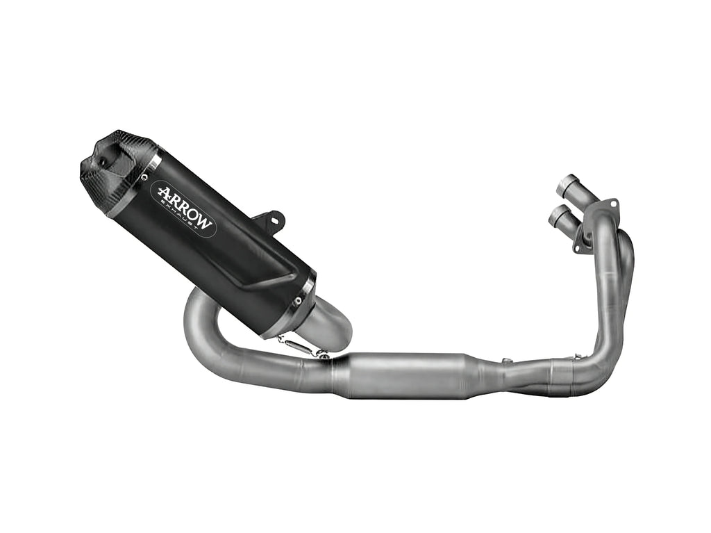 Arrow Kawasaki Ninja 650/Z650 '23/24 E5+ Full System With Icon Aluminium Dark Silencer - 77501akn