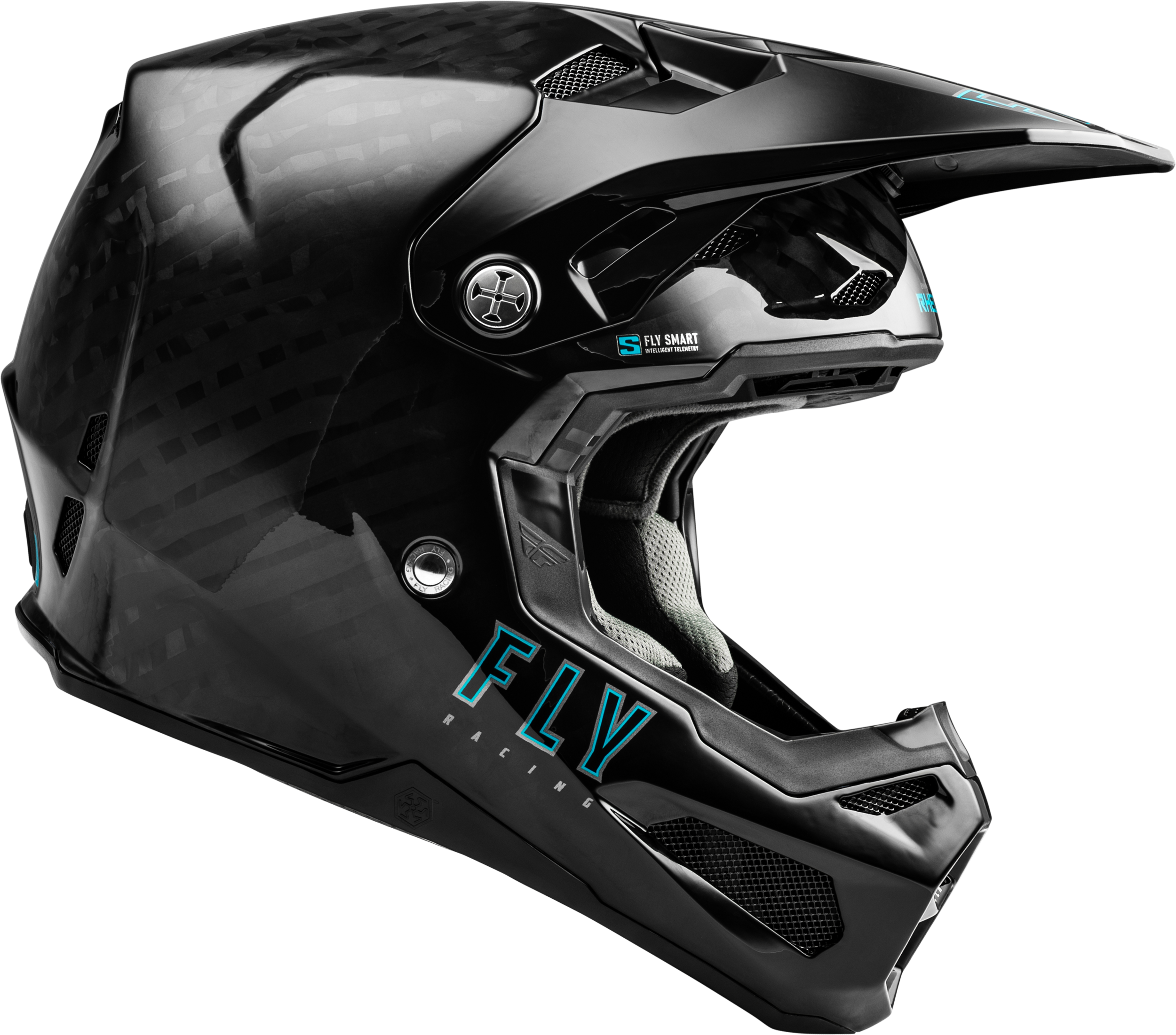FLY Racing Formula S Carbon Helmet - Black - View 4