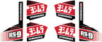 Yoshimura Muffler Badge RS-9 Decal Set (6 pcs)