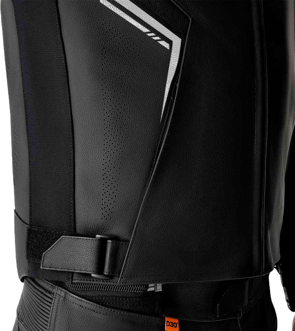 RST S-1 CE Men's Leather Jacket - Black / White - View 15