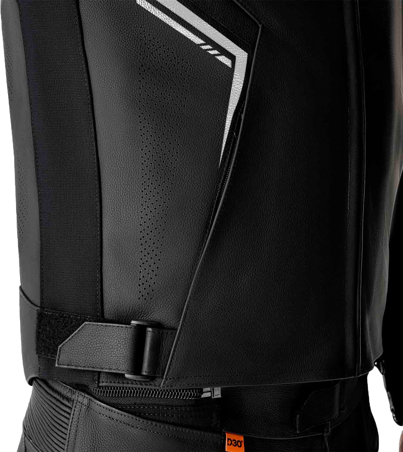 RST S-1 CE Men's Leather Jacket - Black / White - View 15