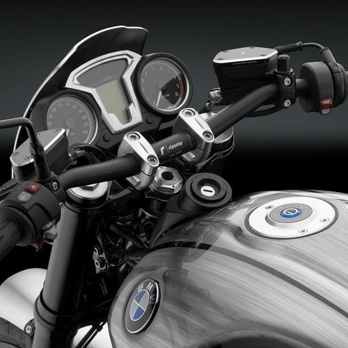 Rizoma Tapered Handlebar - Black Dia 22-29mm/H 35mm/W 755mm - MA011B