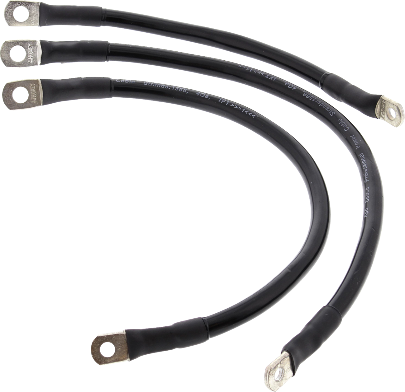 ALL BALLS Battery Cable Kit - Black 2113-1014