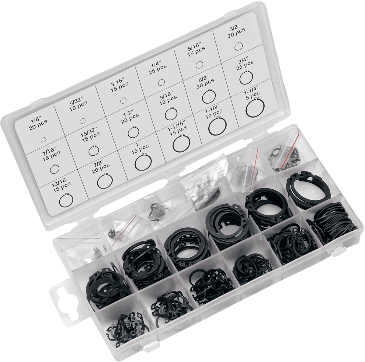 PERFORMANCE TOOL Snap Ring Assortment - 300-Piece 2402-0094