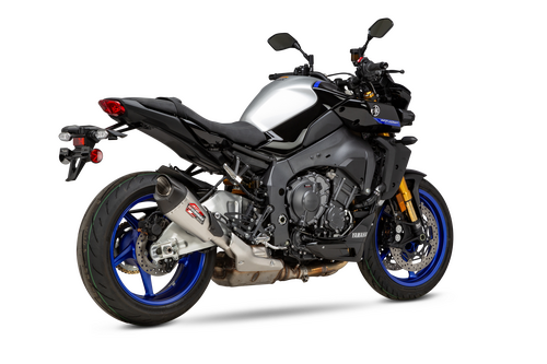 Yoshimura MT-10 22-26 AT2 Stainless Slip-On Exhaust, w/ Stainless Muffler