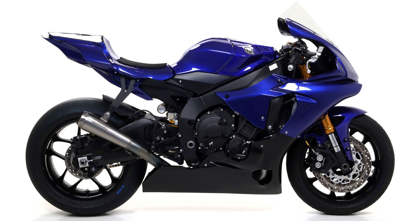 Arrow Exhaust Muffler + Mid Pipe Arrow Race-Tech Titanium YAMAHA YZF R1 /M 2020- 2025 71179hcp