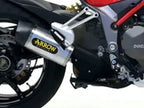 71832AK Arrow Indy Race Exhaust, Aluminum for Ducati Multistrada 1200 /1260 2015-2020