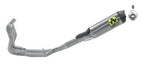 71210ckz Arrow Yzf R1 17-24 Competition Full Kit Low Version in stainless steel and silencer and link pipe in titanium