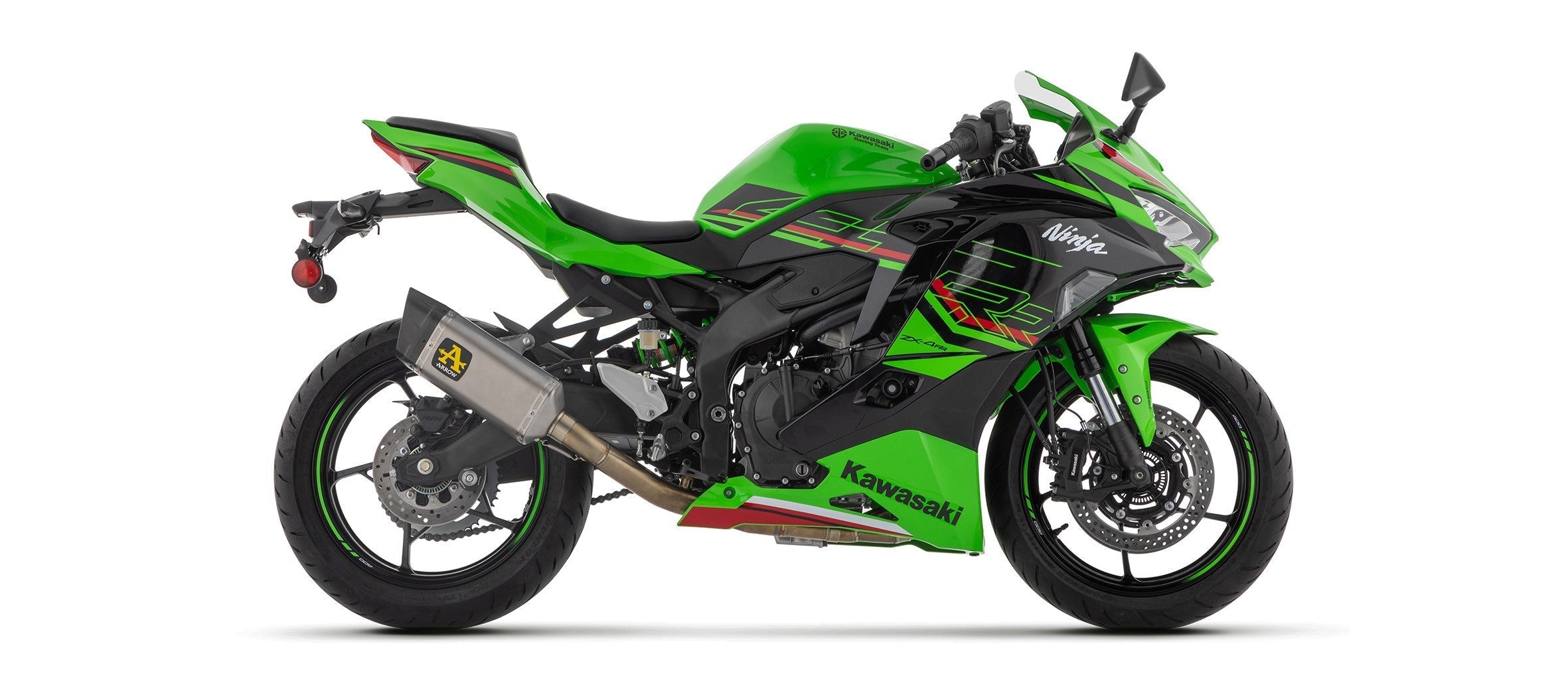 71234PTZ Arrow Competition Full Titanium Exhaust System w/ Pista silencer ZX-4RR 2024 -2025