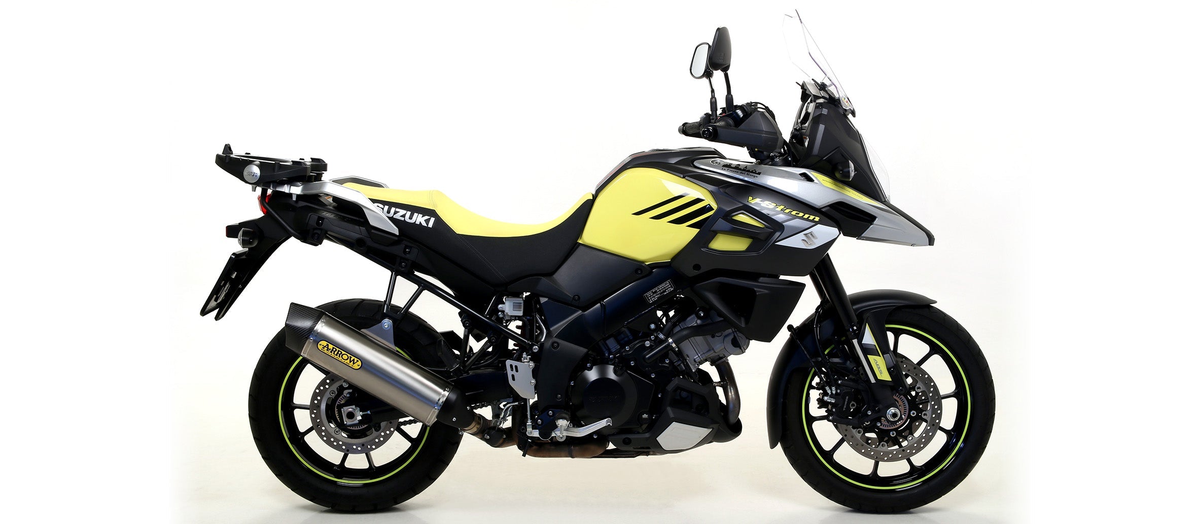 Arrow Suzuki Dl 1000 V-Strom V-Strom 1000 / 1050 2014-2019 Homologated Aluminium Maxi Race-Tech Silencer With Carbon End Cap For Original Collectors 71816ak