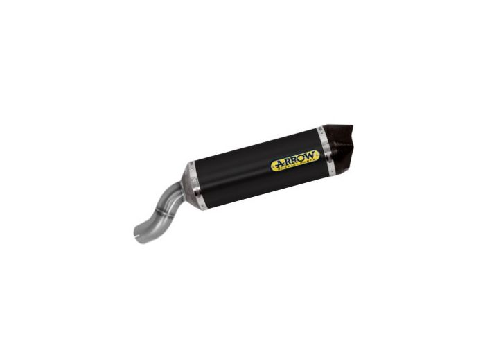 71856AKN Arrow Race-Tech Slip-on Exhaust, Aluminum Dark for Kawasaki Z900 17-24