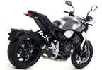 Arrow Honda Cb 1000r 18-19 Homologated Nichrom Dark Pro-Race Silencer With Welded Link Pipe Low Version For Original And Arrow Coll. 71882prn