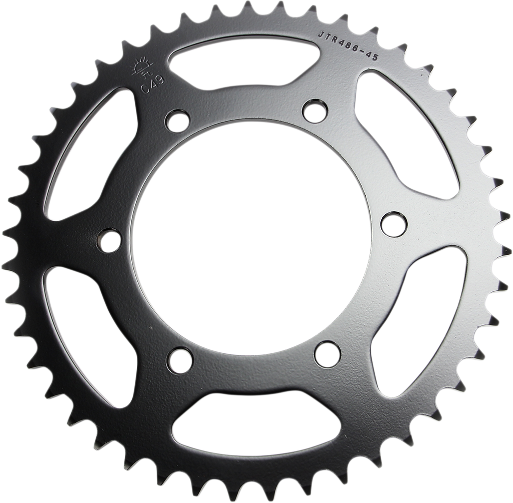 JT SPROCKETS Steel Rear Sprocket - Sprocket / Rear / Kawasaki/Yamaha / 45-Tooth JTR486-45