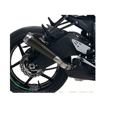 71898PRN Arrow Pro-Race ZX-6R 636 2009-2025 2026 Slip-on Exhaust Nichrome Dark with Steel End Cap