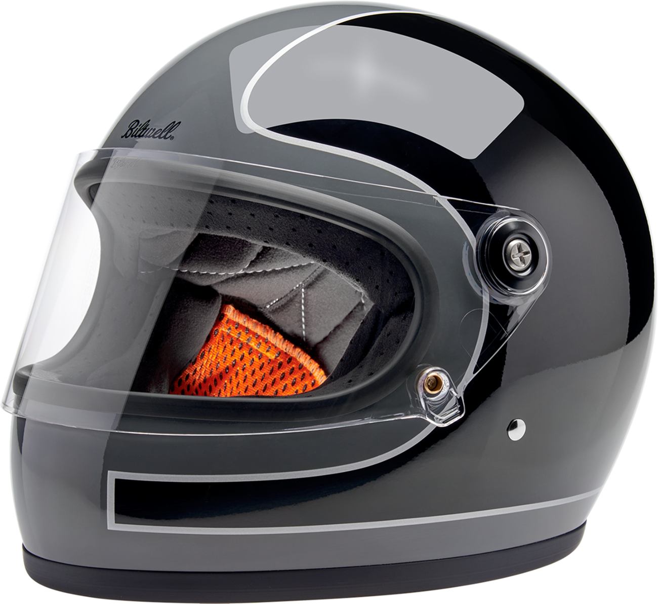 BILTWELL Gringo S Helmet - Tracker / Gloss Storm Gray/Black / XL 0101-18384