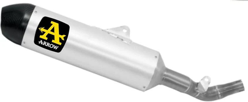 Arrow Honda CRF450L/XR 19-25 Homologated Race Tech Aluminium Silencer With Catalyst With Carbon End Cap And With Welded Link Pipe 72530akz