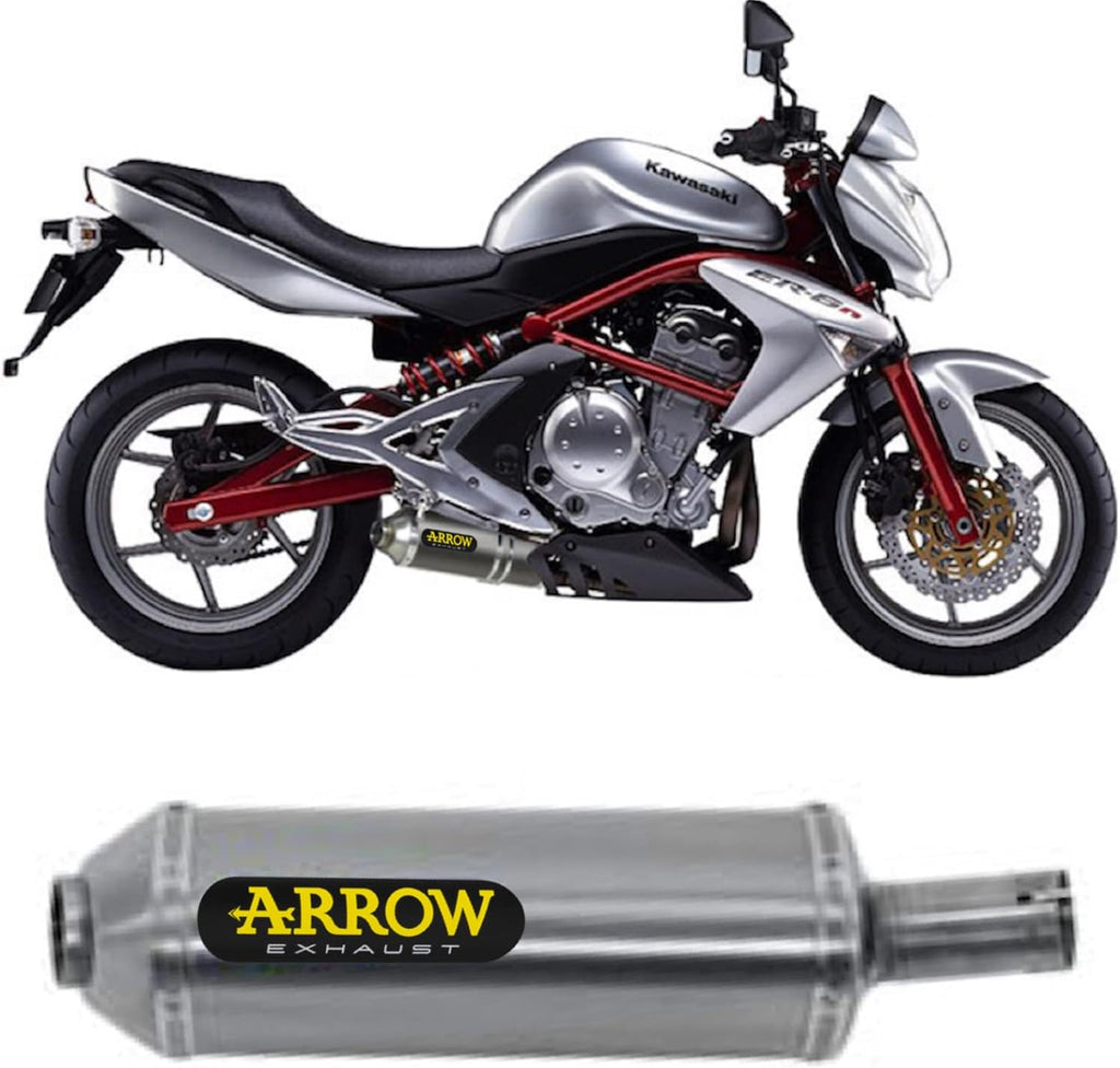 71698ao Arrow Kawasaki ER-6N / F 2005-2011 & Versys 650 2007-2014 Maxi Race-Tech Exhaust, Aluminum for Kawasaki ER-6N / F & Versys 650 71698AO