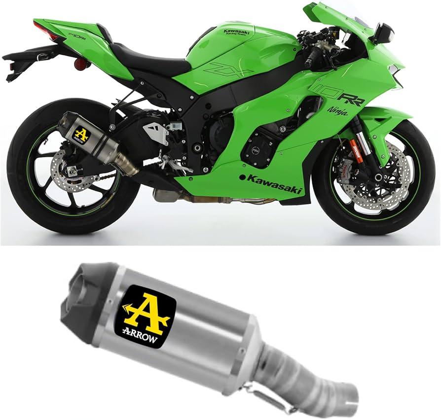 Arrow Homologated Aluminum Indy Race Silencer ZX10RR 21 -25 71928AK