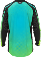FLY Racing F-16 Jersey (2026) - Aqua / Black / White - View 2