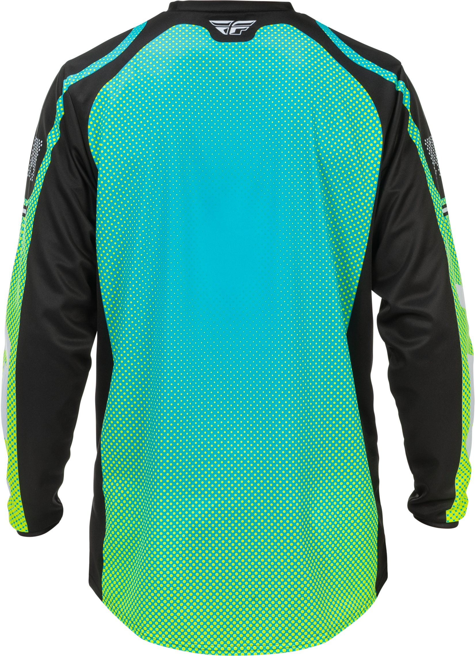 FLY Racing F-16 Jersey (2026) - Aqua / Black / White - View 2