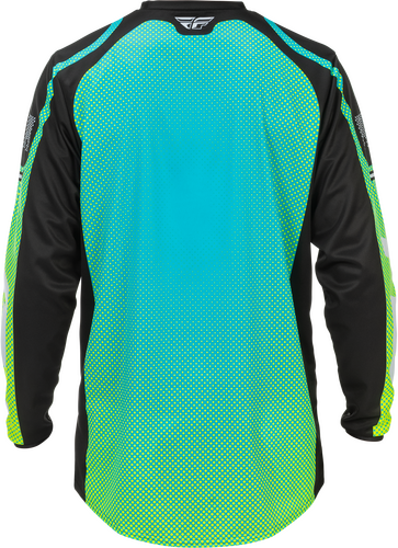 FLY Racing F-16 Jersey (2026) - Aqua / Black / White - View 4