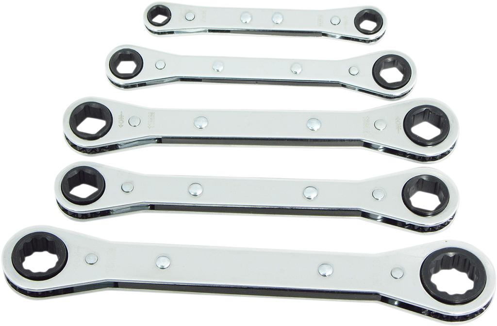 LANG TOOLS Ratcheting Wrench Set - Wrench Set / Ratcheting Offset / SAE 3850-0440