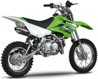 Yoshimura KLX110/L 02-26/SUZ DR-Z110 03-05 RS-2 Stainless Full Exhaust, w/ Carbon Fiber Muffler