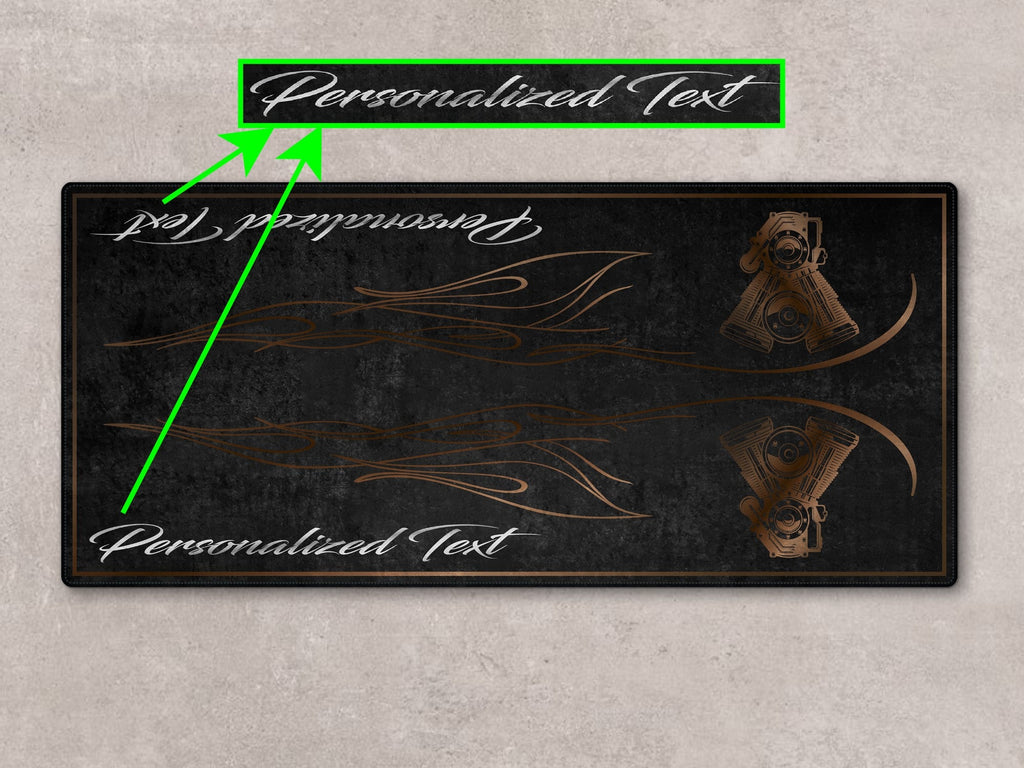 MPM Motorcycle Mat for Cruiser Motorcycle "King of the V-Twins" - MM7302