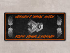 MPM Motorcycle Mat for Cruiser Motorcycle "Ride Your Legend" - MM7303