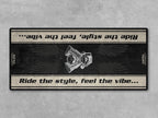 MPM Motorcycle Mat for Cruiser Motorcycle "Ride The Style, Feel The Vibe" - MM7307
