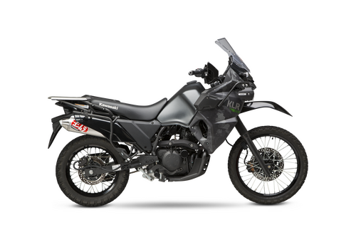 Yoshimura KLR650 2022-26 Race RS-2 Stainless Slip-On Exhaust, w/ Stainless Muffler