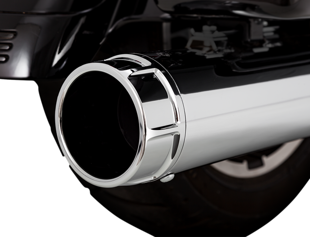 Vance & Hines 4-1/2" Torquer Mufflers - Chrome 16673 - Harley-Davidson Touring FL 1995-2016