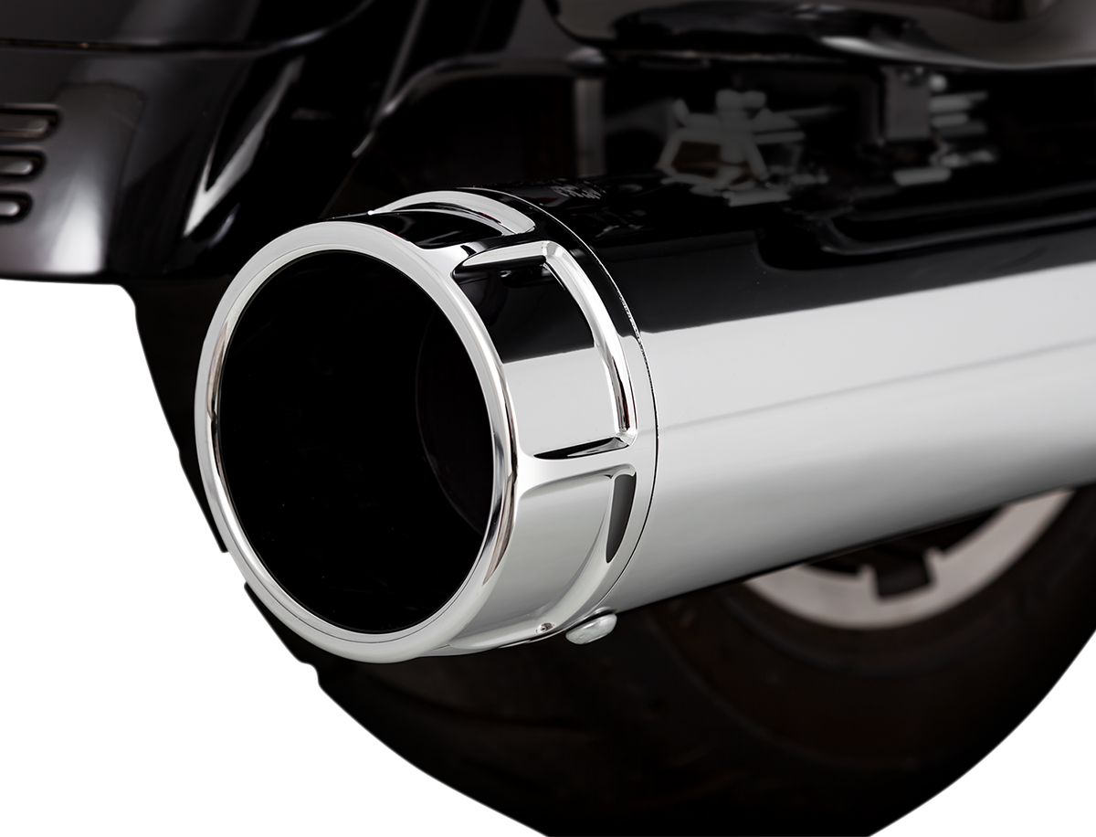 Vance & Hines 4-1/2" Torquer Mufflers - Chrome 16673 - Harley-Davidson Touring FL 1995-2016