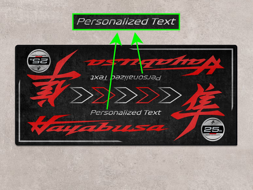 MPM Motorcycle Mat for Suzuki Hayabusa 25th Anniversary Edition - MM7352