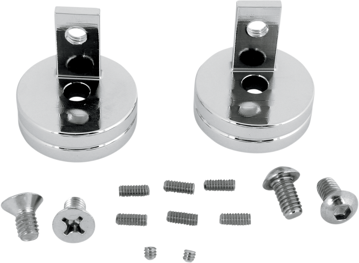 SHOW CHROME Turn Signal Relocation Adapters - Turn Signal Relocation Adapter Kit 2001-0242