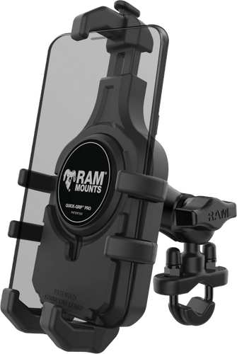 RAM Mounts RAM-B-149Z-A-PD5U Quick-Grip Pro Handlebar Phone Mount Short