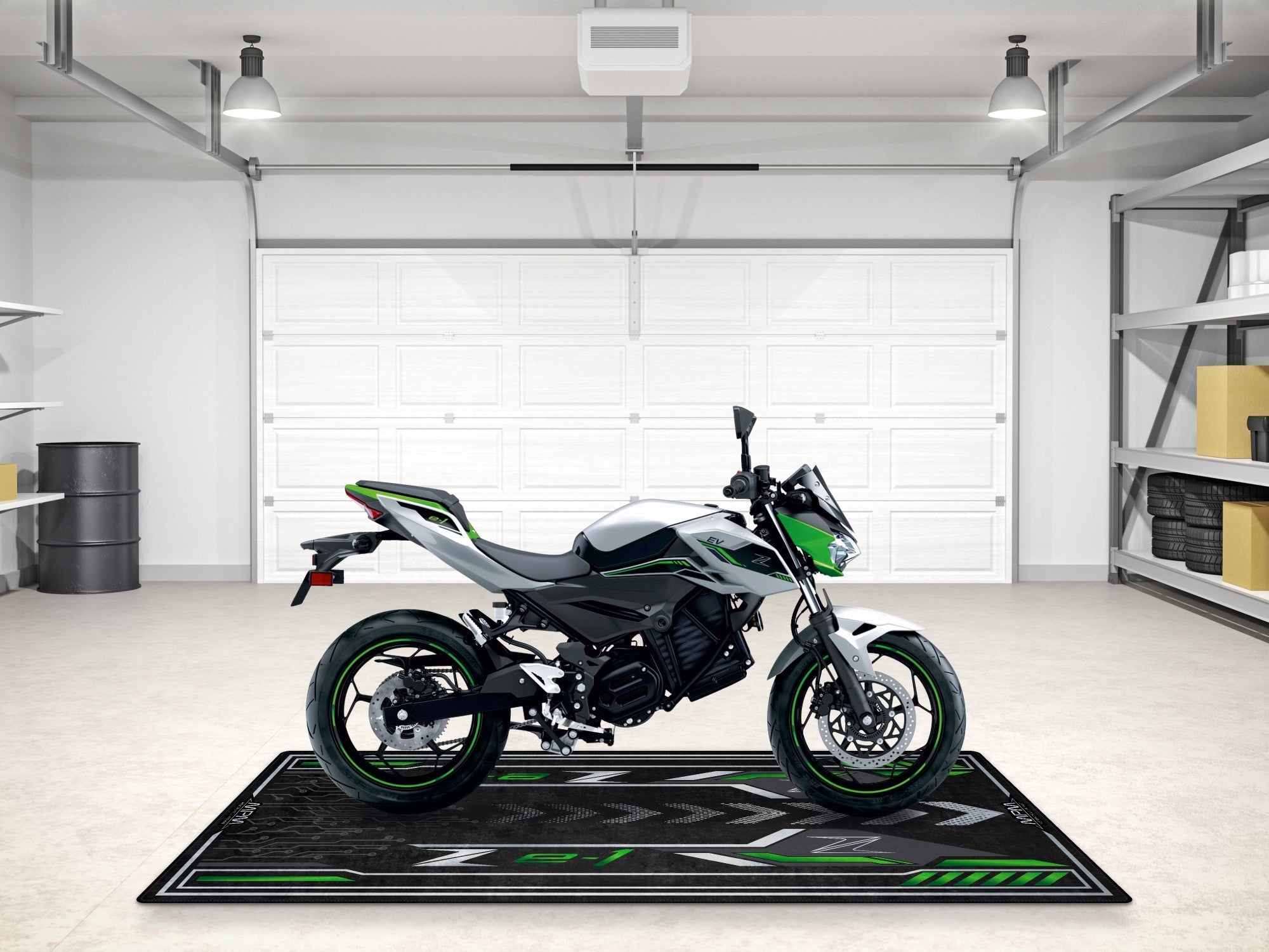 MPM Motorcycle Mat for Kawasaki Z e-1 - MM7409
