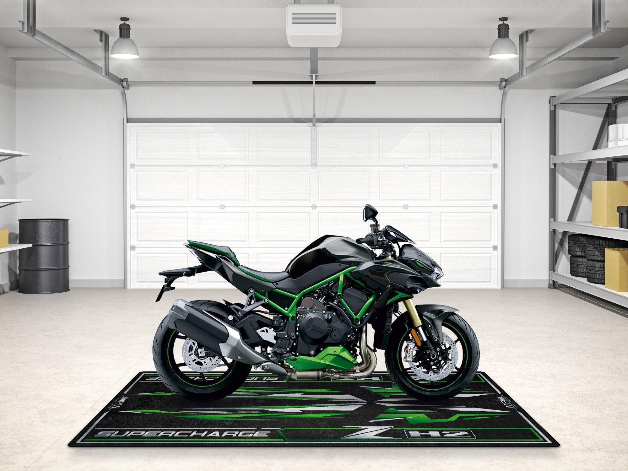MPM Motorcycle Mat for Kawasaki ZH2 - MM7418