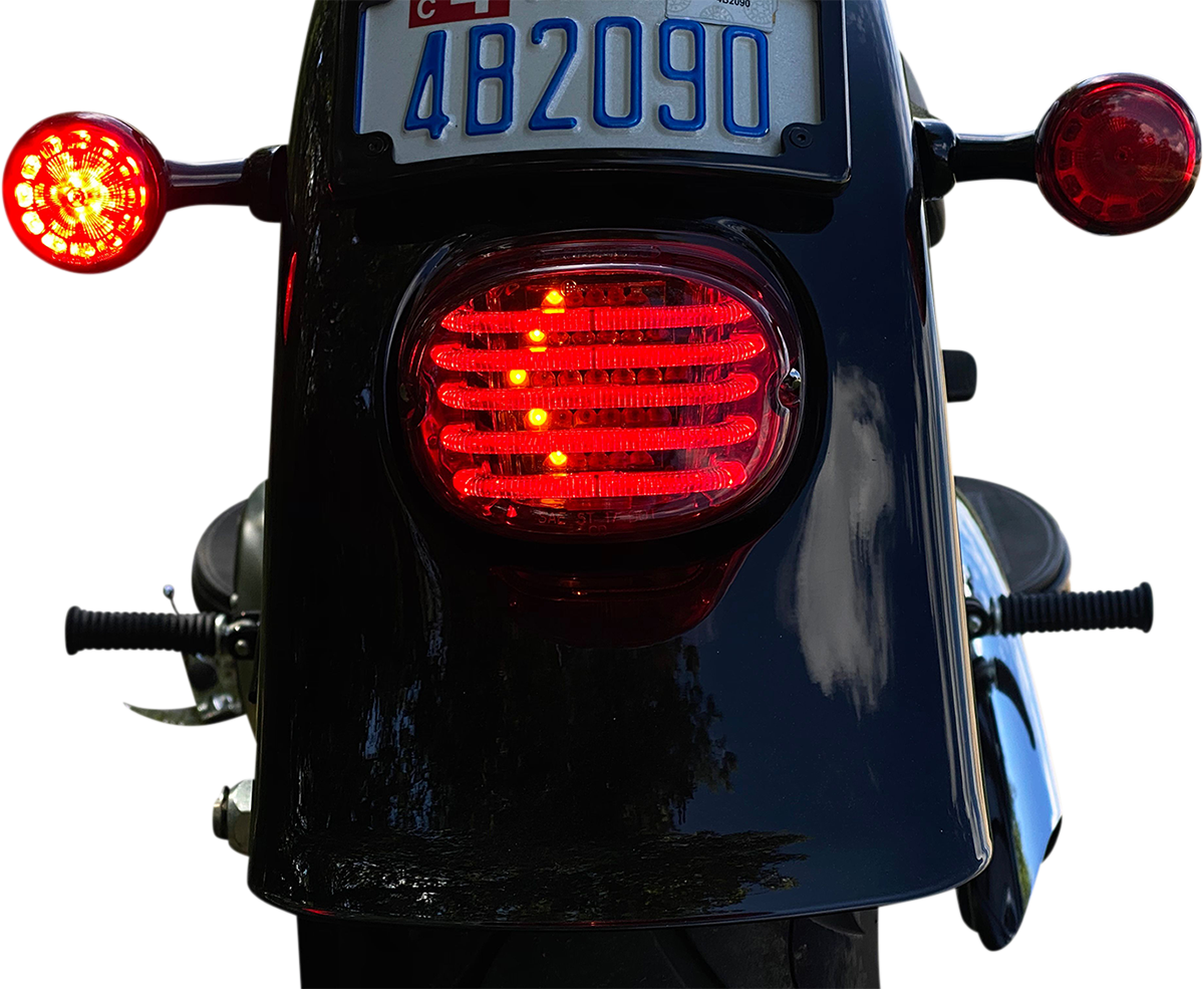CUSTOM DYNAMICS Taillight/Turn Signal - Top Window / Red Lens 2010-1416