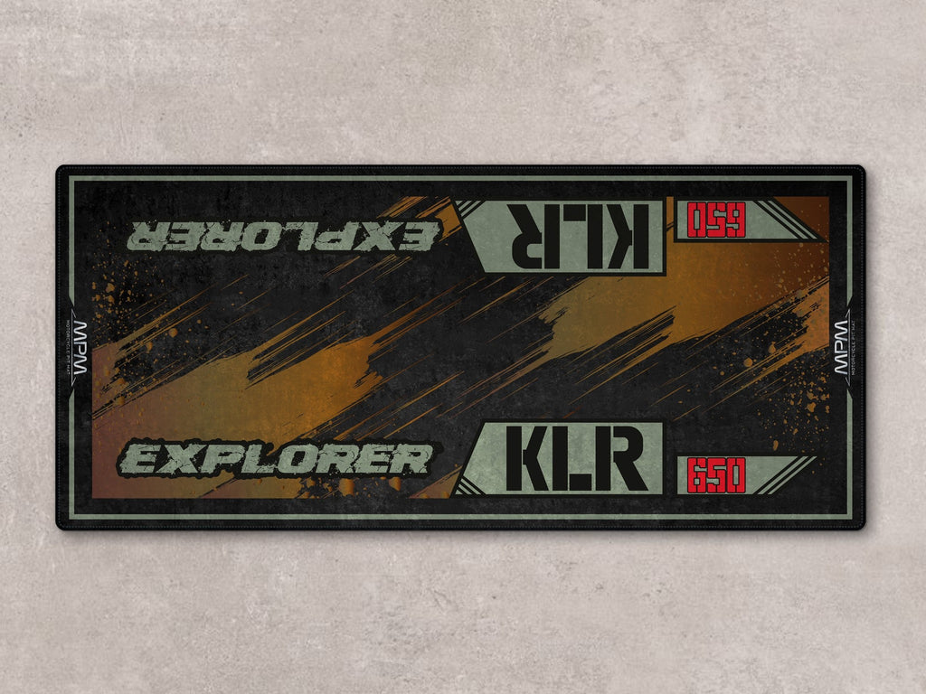 MPM Motorcycle Mat for Kawasaki KLR 650 - MM7431