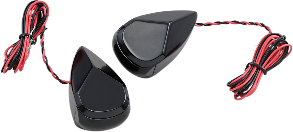 ALLOY ART Turn Signal - Black / Smoke/Red 2020-1726