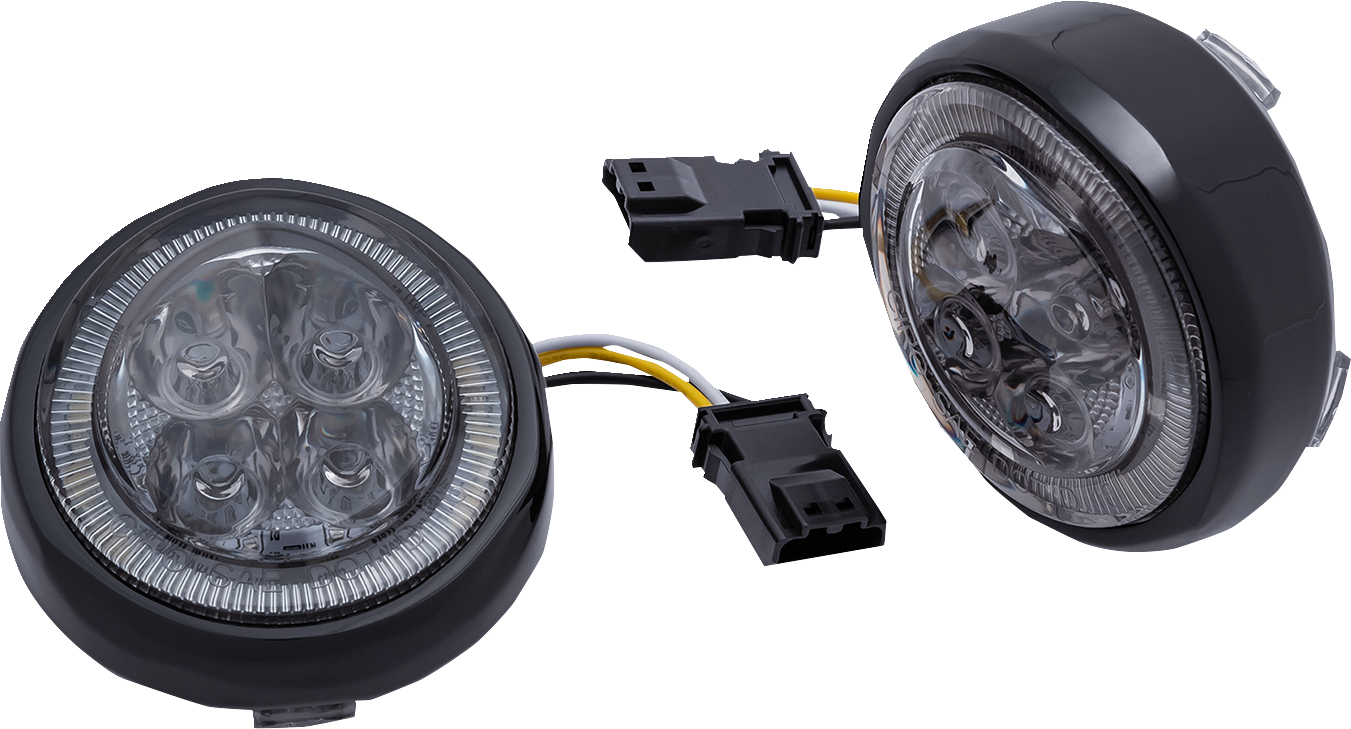 CIRO Turn Signal Insert - Front / Black/Smoke 2040-2910