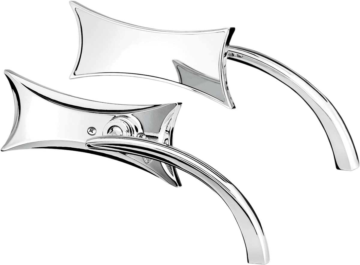 ARLEN NESS Mirror - Micro / Four-Point / Side View / Rectangle / Chrome / Left 0640-0501
