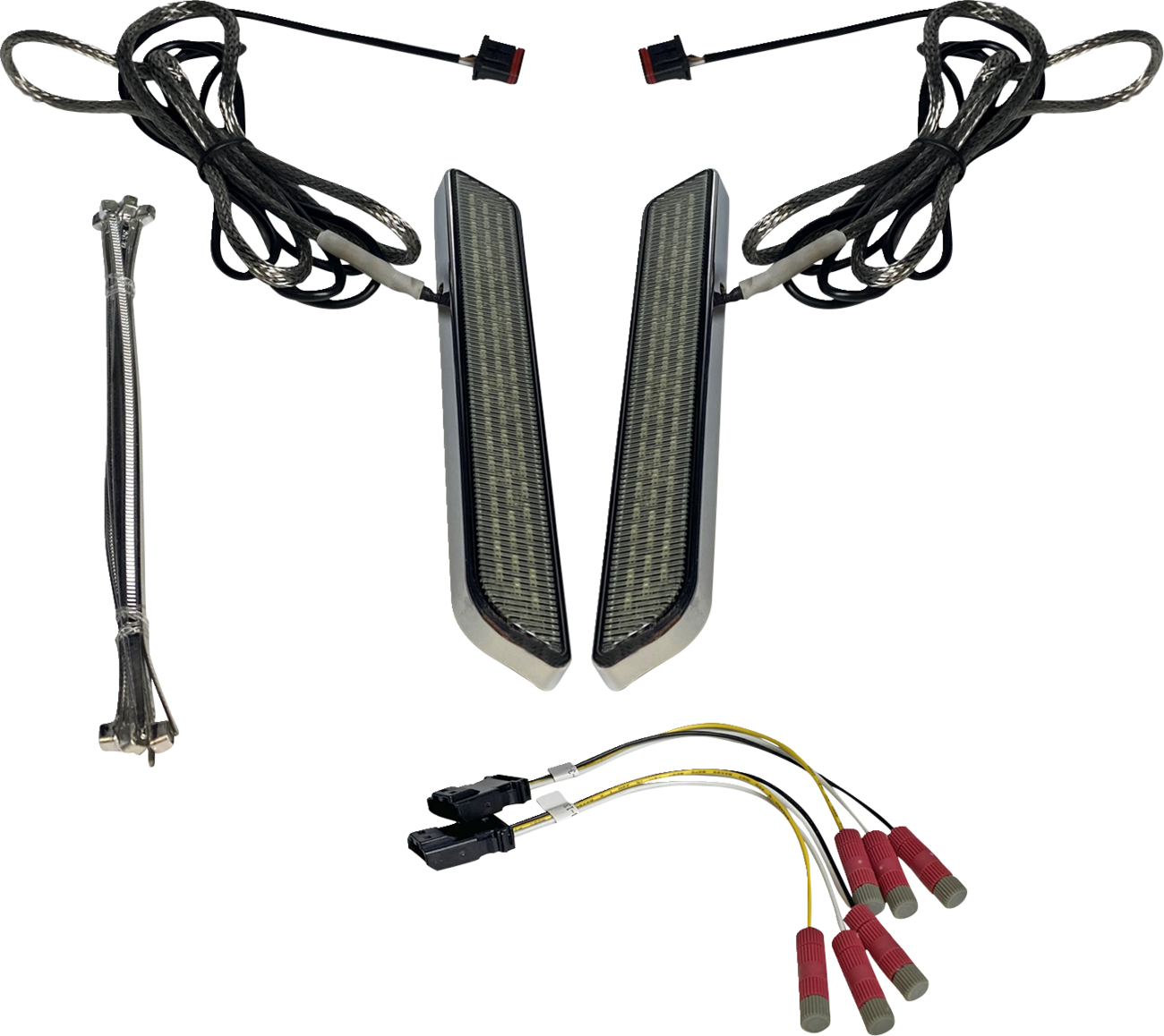 CUSTOM DYNAMICS LED Fork Light - Smoke / Chrome 2040-2666