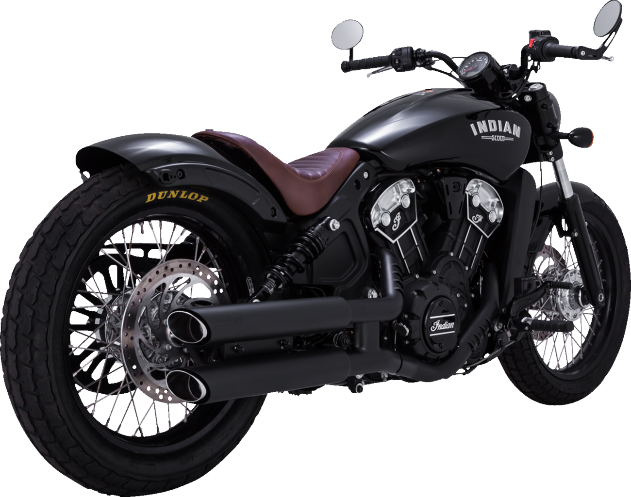 3" Twin Slash Slip-On Mufflers - Black